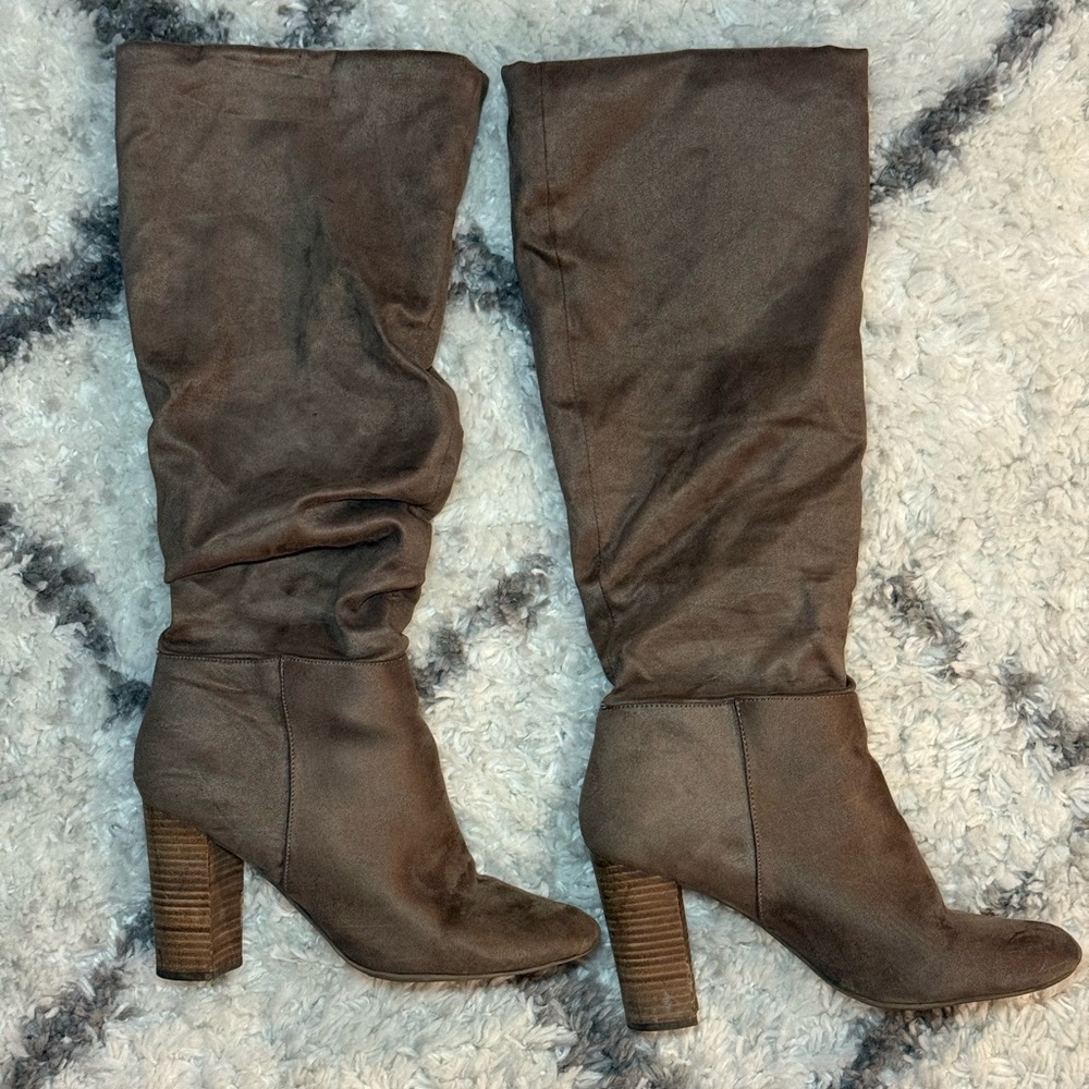 Francesca's Collections Brown Heeled Boots